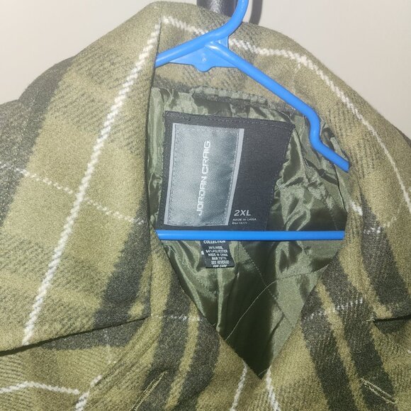 Jordan Craig Olive/Black Pea Coat - Picture 4 of 10